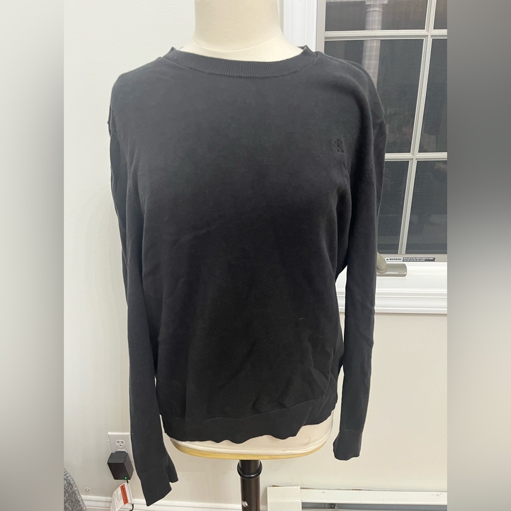 Calvin Klein pullover crewneck sweater men’s XL in black